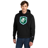 Chicago Hounds Shield Logo Champion Reverse Weave Hooded Sweatshirt - S101 Black