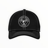 Chicago Hounds Black Primary Logo New Era Stretch Mesh Contrast Stitch Fit Cap - NE1120 Black/White