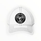 Chicago Hounds Black Primary Logo New Era Stretch Mesh Contrast Stitch Fit Cap - NE1120 White/Black