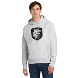 Chicago Hounds Black Shield Logo Champion Reverse Weave Hooded Sweatshirt - S101 Ash