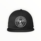 Chicago Hounds Black Primary Logo New Era Standard Fit Snapback Trucker - NE4030 Black/Black