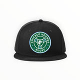 Chicago Hounds Primary Logo New Era Standard Fit Flat Bill Snapback Cap - NE4020 Black