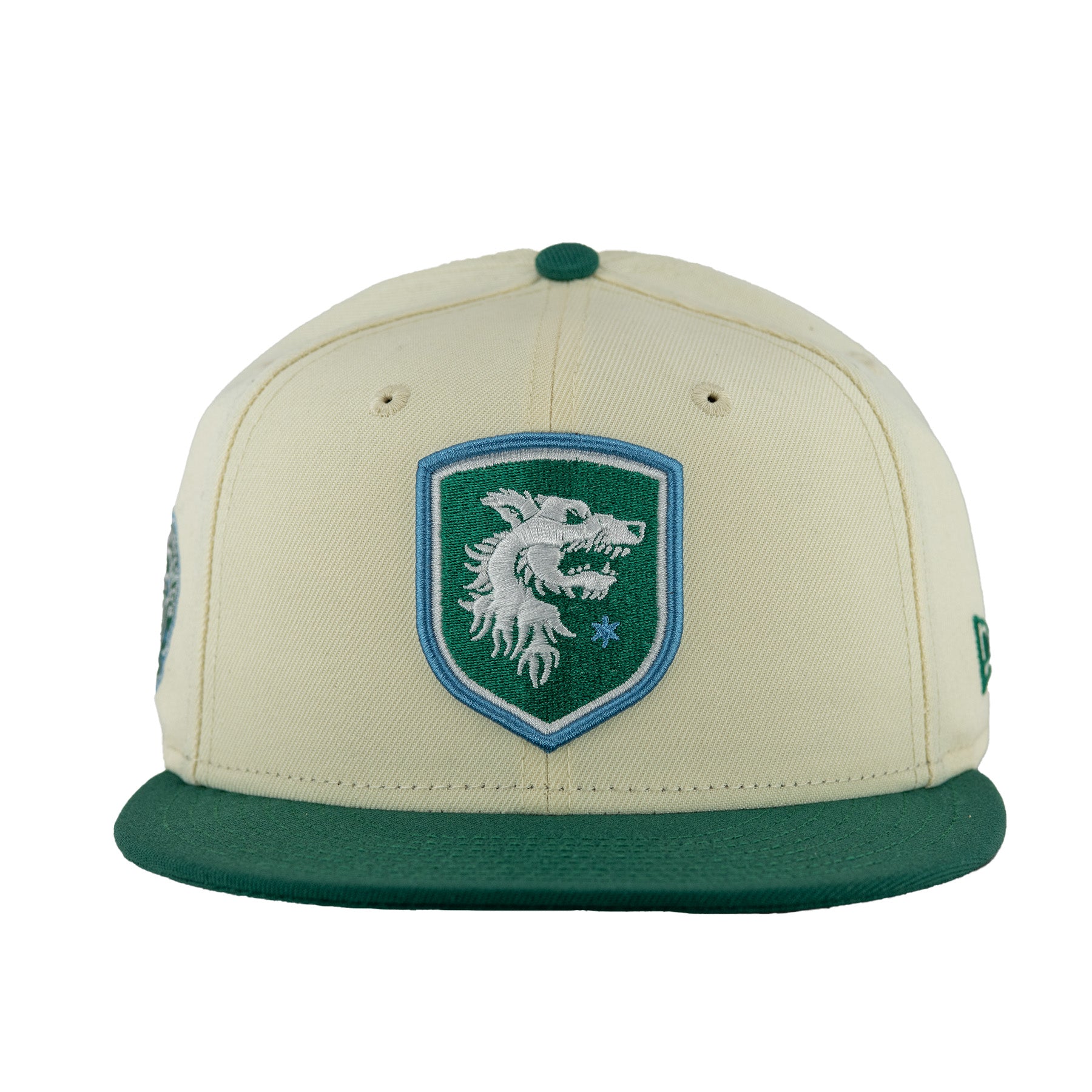 Chicago Hounds Chrome/Green Shield Logo New Era 9FIFTY Snapback Hat