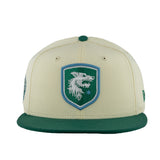 Chicago Hounds Chrome/Green Shield Logo New Era 9FIFTY Snapback Hat