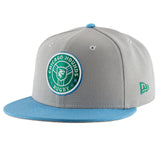 Chicago Hounds Primary Logo Grey/Sky New Era 59FIFTY Fitted Hat