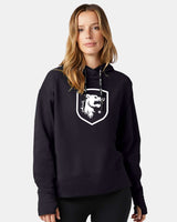 Chicago Hounds White Shield Logo Champion Women's Sport Hooded Sweatshirt - CHP100 Black