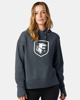Chicago Hounds White Shield Logo Champion Women's Sport Hooded Sweatshirt - CHP100 Stealth